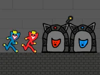 Red and Blue Stickman Huggy 2 image
