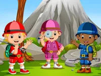 Kids Camping Hidden Stars image